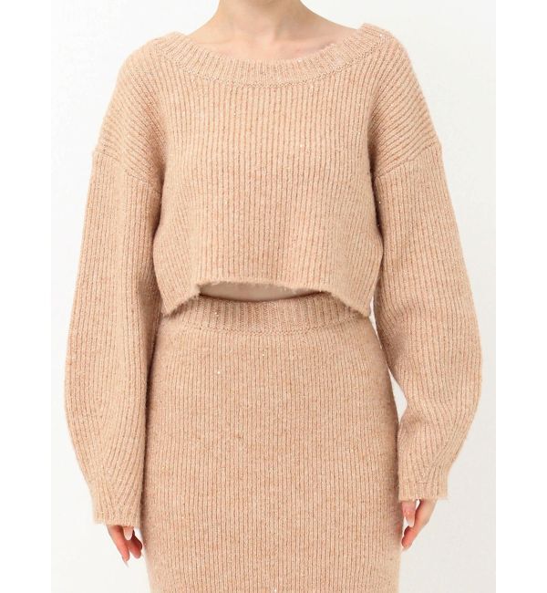 RESEXXY「グリッタールーズニットトップス【セットアップ着用可能】」|ニット・セーター|