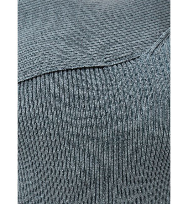 RESEXXY「アシンメトリーリブニットトップス」|ニット・セーター|