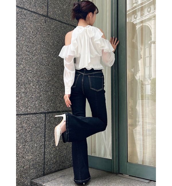 RESEXXY「ホルターネックラッフルブラウス」|シャツ・ブラウス|