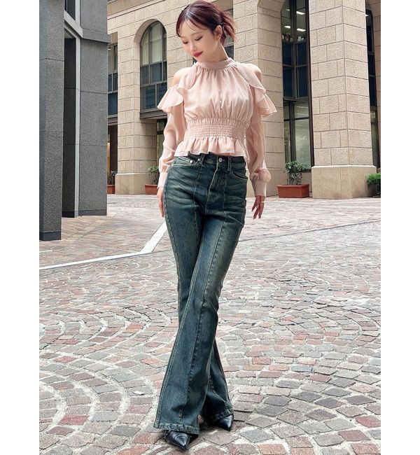 RESEXXY「ホルターネックラッフルブラウス」|シャツ・ブラウス|