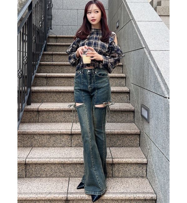 RESEXXY「ホルターネックラッフルブラウス」|シャツ・ブラウス|