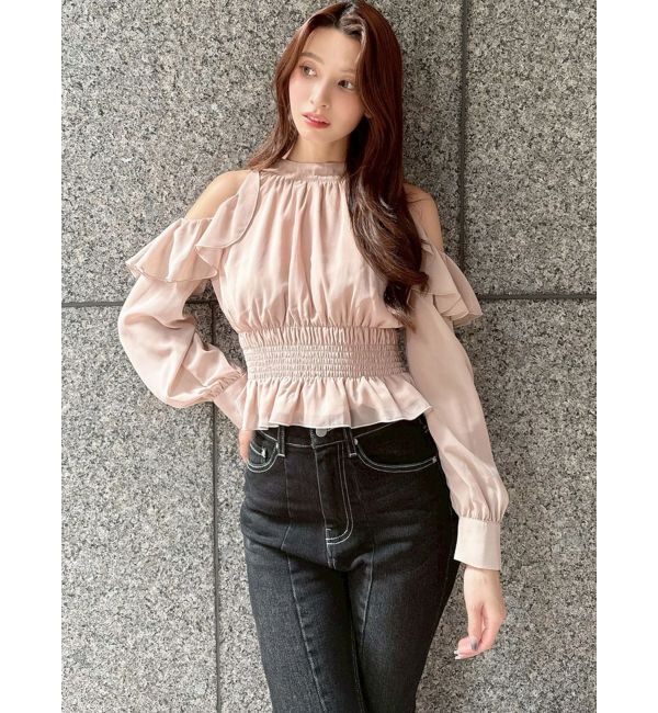 RESEXXY「ホルターネックラッフルブラウス」|シャツ・ブラウス|