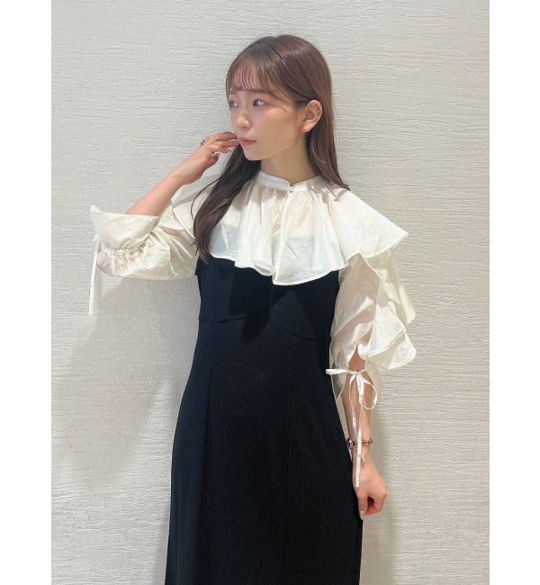 dazzlin「【WEB限定カラーあり】2WAYカラードッキングリブワンピース」|ワンピース|