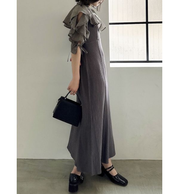 dazzlin「【WEB限定カラーあり】2WAYカラードッキングリブワンピース」|ワンピース|