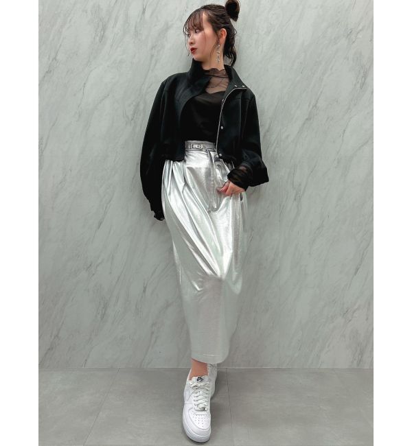dazzlin「メタリックコクーンスカート」|スカート|