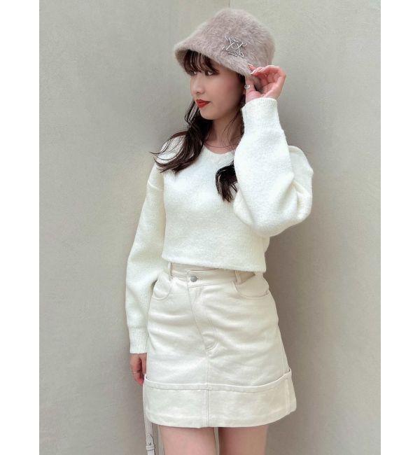 dazzlin「バックストリングニットプルオーバー」|ニット・セーター|