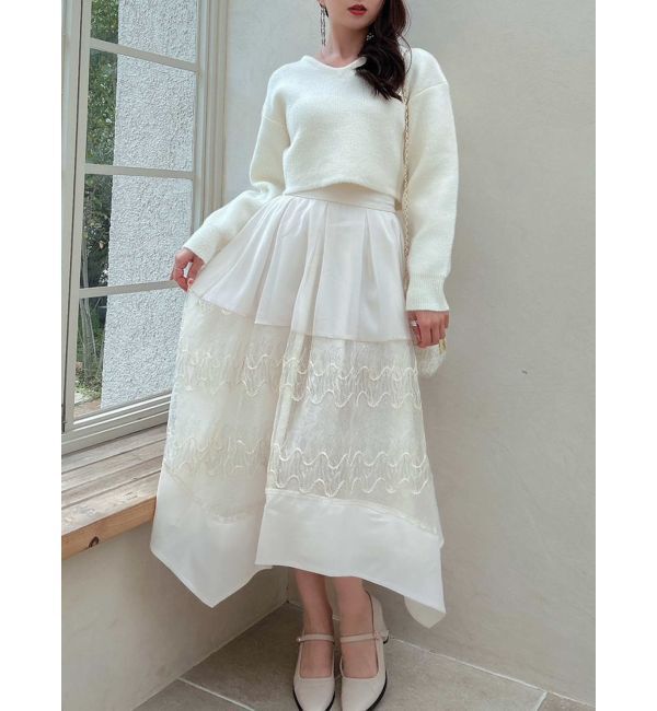 dazzlin「バックストリングニットプルオーバー」|ニット・セーター|