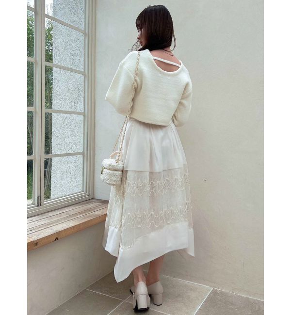 dazzlin「バックストリングニットプルオーバー」|ニット・セーター|