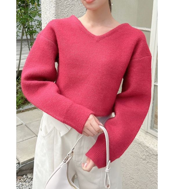 dazzlin「バックストリングニットプルオーバー」|ニット・セーター|