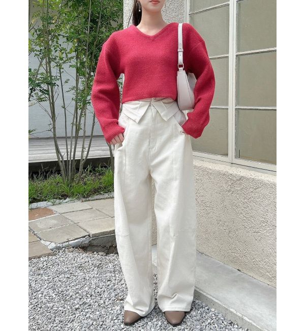 dazzlin「バックストリングニットプルオーバー」|ニット・セーター|