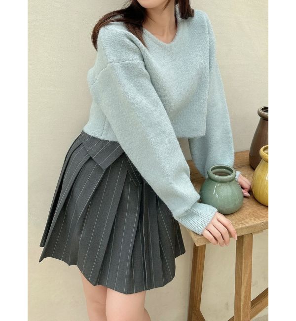 dazzlin「バックストリングニットプルオーバー」|ニット・セーター|