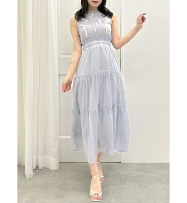 dazzlin「メニーリボンドッキングティアードワンピース」|ワンピース|