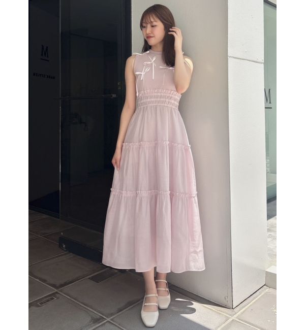 dazzlin「メニーリボンドッキングティアードワンピース」|ワンピース|