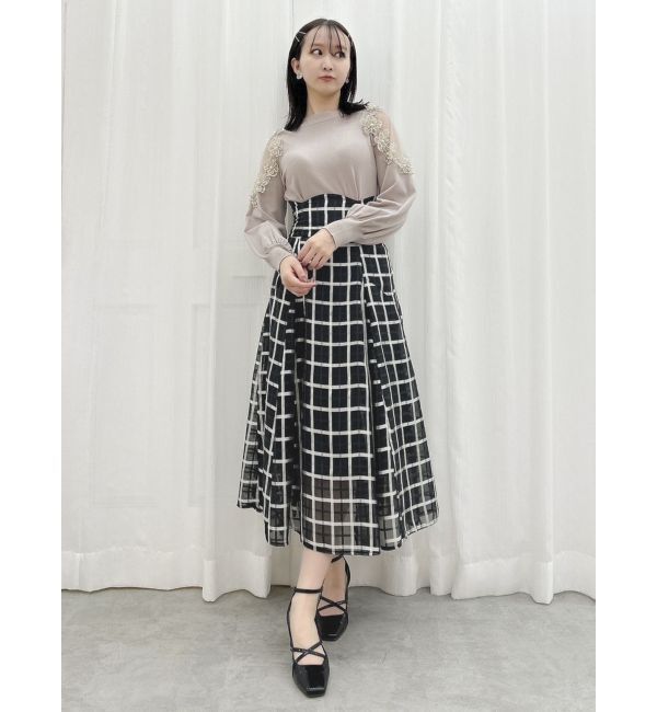 dazzlin「ショルダーフラワーニットプルオーバー」|ニット・セーター|