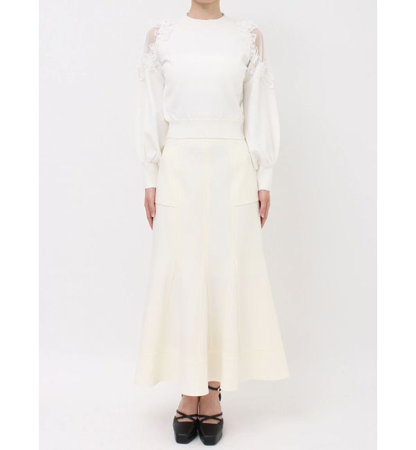 dazzlin「ショルダーフラワーニットプルオーバー」|ニット・セーター|