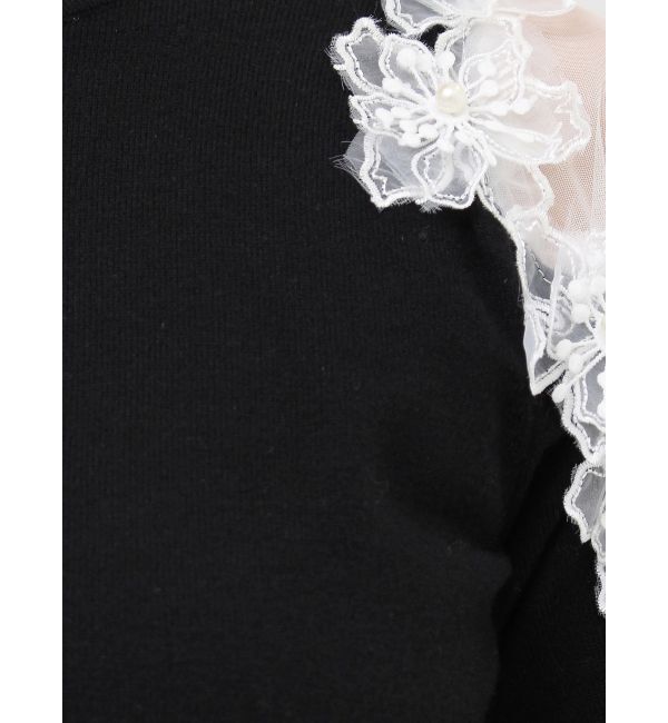 dazzlin「ショルダーフラワーニットプルオーバー」|ニット・セーター|