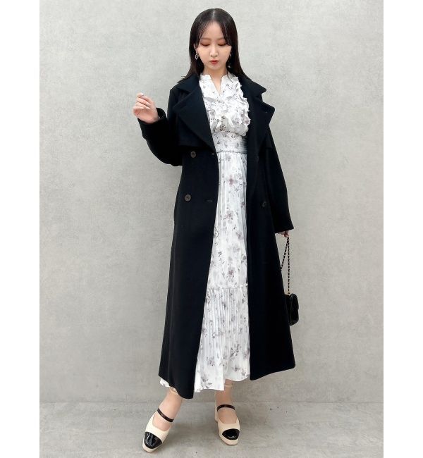 dazzlin「フラワープリーツワンピース」|ワンピース|