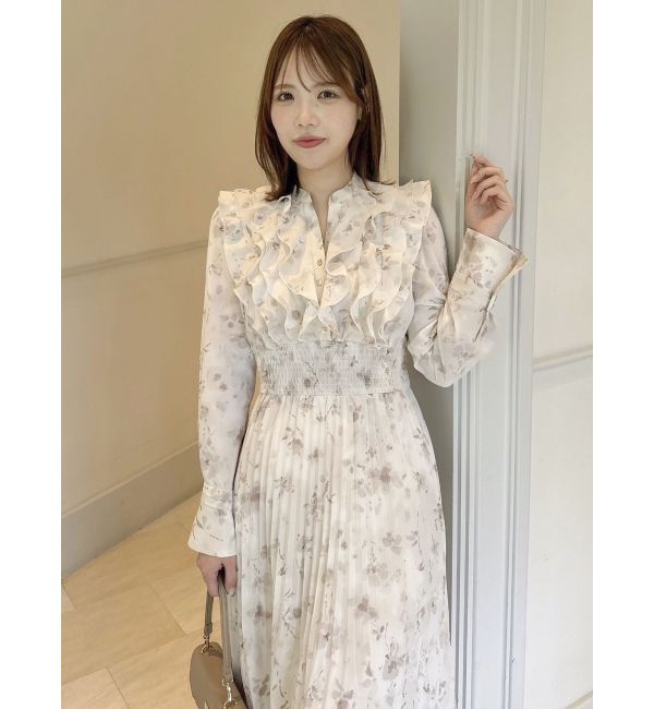 dazzlin「フラワープリーツワンピース」|ワンピース|