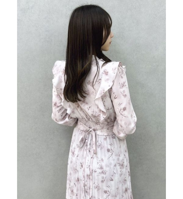 dazzlin「フラワープリーツワンピース」|ワンピース|