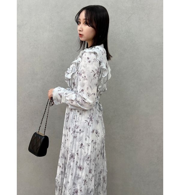 dazzlin「フラワープリーツワンピース」|ワンピース|