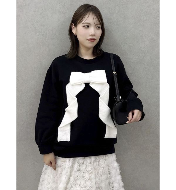 dazzlin「リボンディティールカットプルオーバー」|Tシャツ・カットソー|