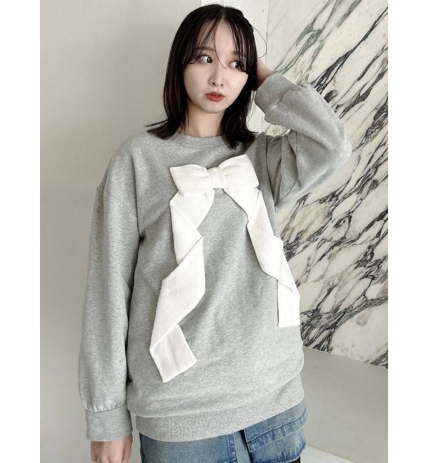 dazzlin「リボンディティールカットプルオーバー」|Tシャツ・カットソー|