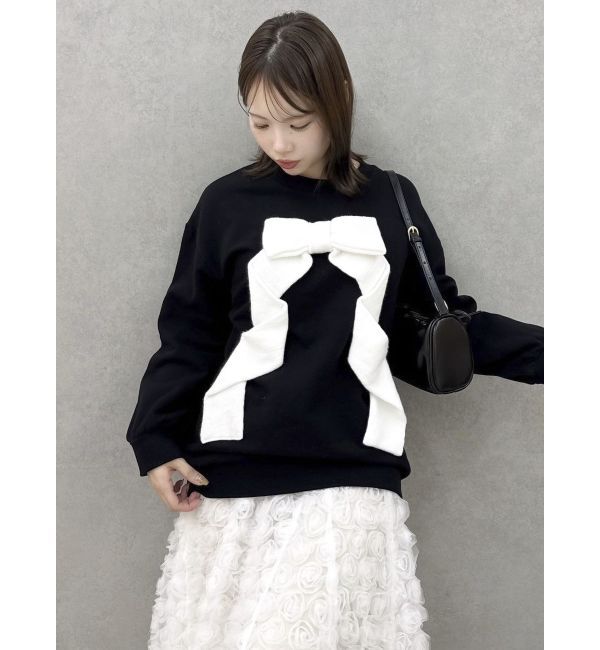 dazzlin「リボンディティールカットプルオーバー」|Tシャツ・カットソー|