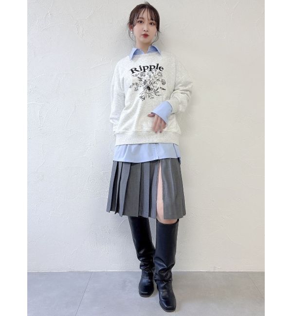 dazzlin「ジップスリットミディスカート」|スカート|