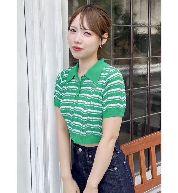 dazzlin「ハピネスカラーポロニット」|ニット・セーター|