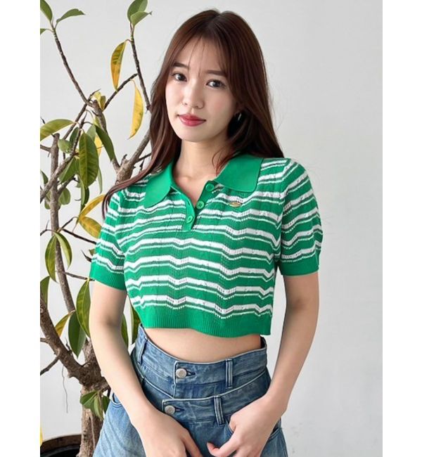 dazzlin「ハピネスカラーポロニット」|ニット・セーター|