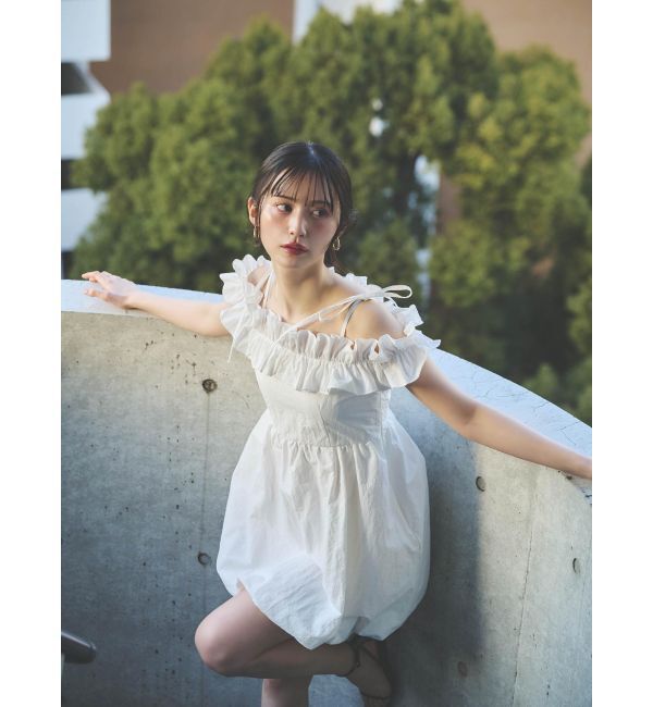 dazzlin「フリルバルーンワンピース」|ワンピース|
