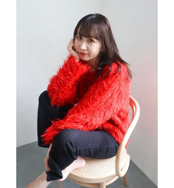 dazzlin「リップルカールVネックニット」|ニット・セーター|