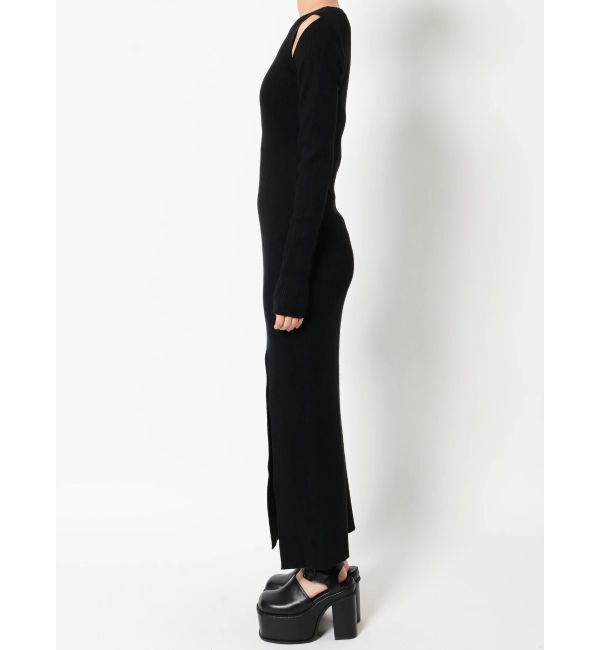 EMODA「カーブスリットマキシニットワンピース」|ワンピース|