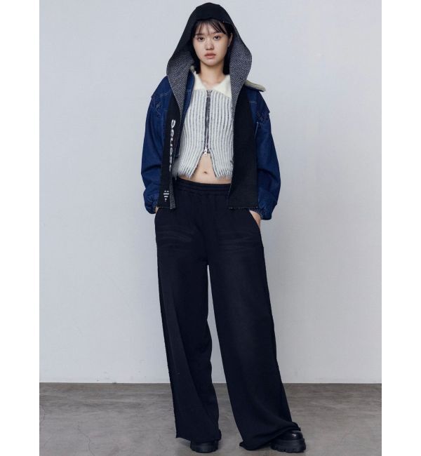 EMODA「ボアカラーデニムブルゾン」|ブルゾン・スタジャン|