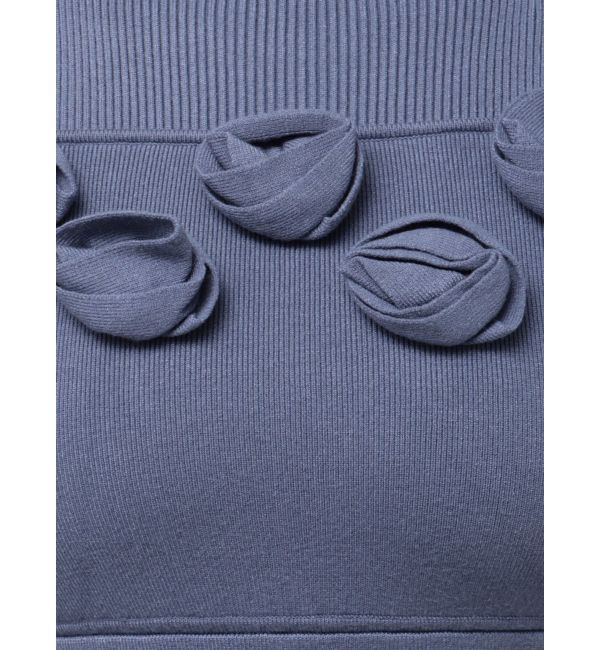 MERCURYDUO「ローズモチーフニットマーメイドワンピース」|ワンピース|