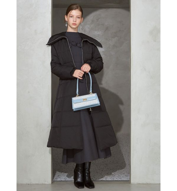 MERCURYDUO「ローズモチーフニットマーメイドワンピース」|ワンピース|