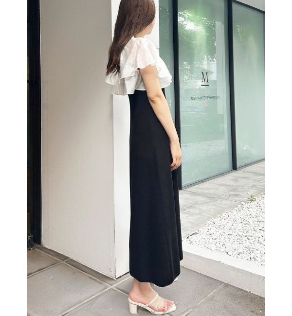 MERCURYDUO「ケープ付アームウォーマーニットワンピース」|ワンピース|