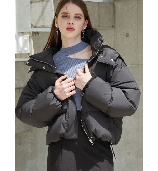 MERCURYDUO「ショルダーパールチェーンロングスリーブニット」|ニット・セーター|