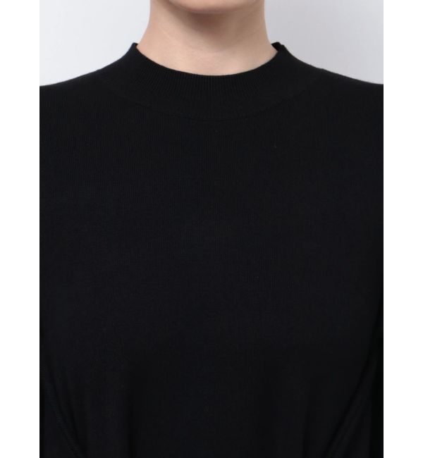 MERCURYDUO「フロントタイミニニットワンピース」|ワンピース|