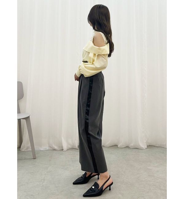 MERCURYDUO「オフショルダーボリュームスリーブブラウス」|シャツ・ブラウス|