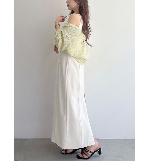 MERCURYDUO「スカシ編ミラメコンボレロカーディガン」|カーディガン|