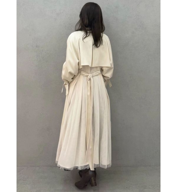 MERCURYDUO「バックチュールトレンチコート」|トレンチコート|