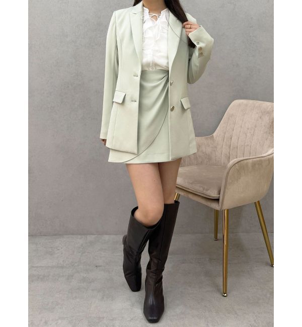 MERCURYDUO「【セットアップ着用可】バックドレープジャケット」|テーラードジャケット|