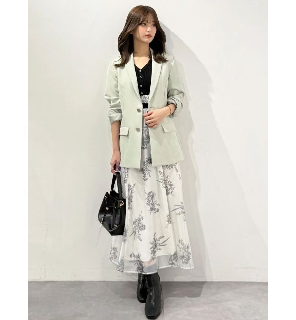 MERCURYDUO「【セットアップ着用可】バックドレープジャケット」|テーラードジャケット|