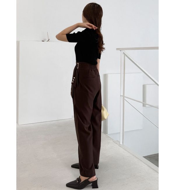 MERCURYDUO「【セットアップ着用可】サイドベルトストレートパンツ」|その他|