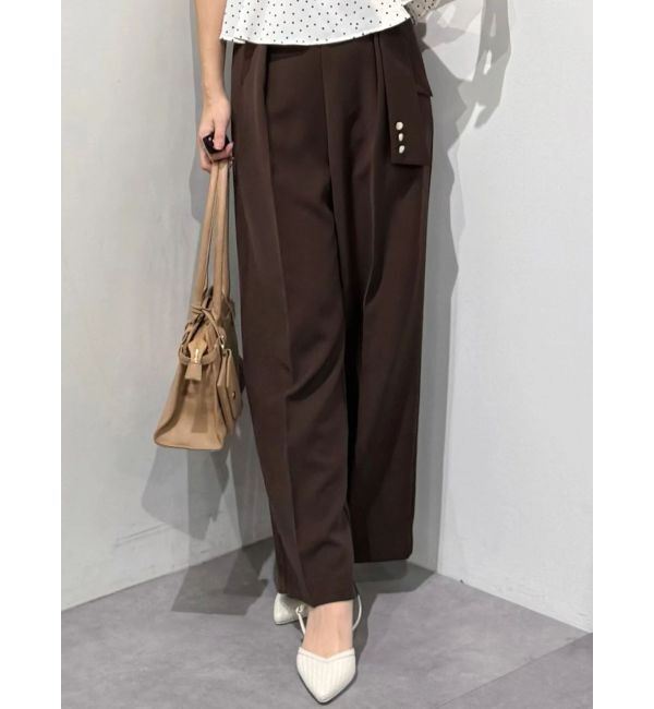 MERCURYDUO「【セットアップ着用可】サイドベルトストレートパンツ」|その他|