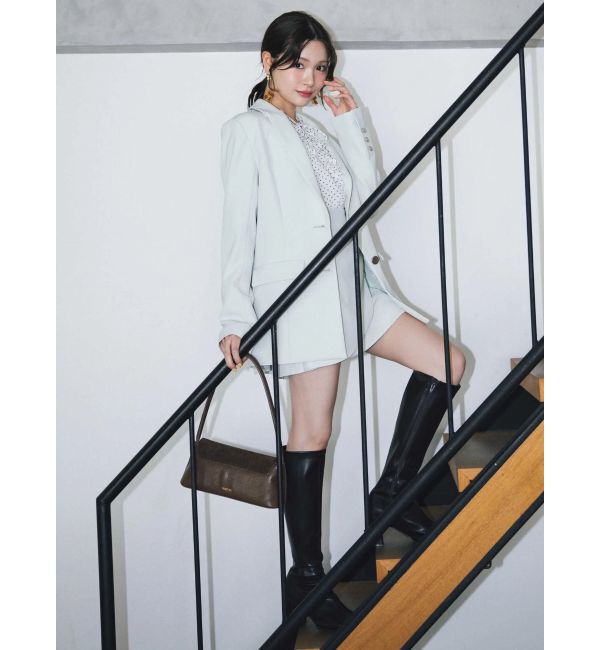 MERCURYDUO「【セットアップ着用可】ドレープミニスカート」|スカート|