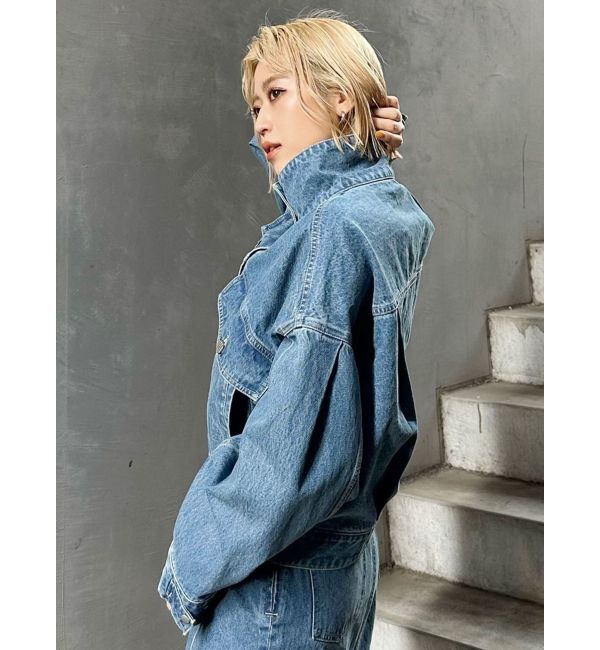 MURUA「ラウンドヘムBIGポケットGジャン」|デニムジャケット|