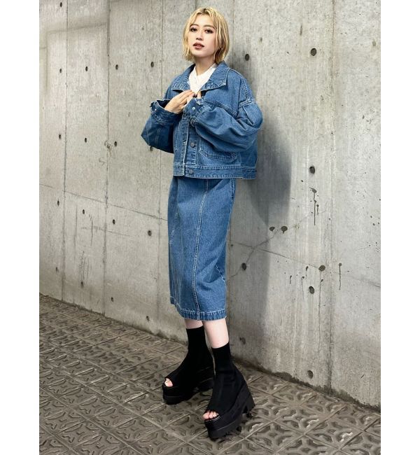 MURUA「ラウンドヘムBIGポケットGジャン」|デニムジャケット|