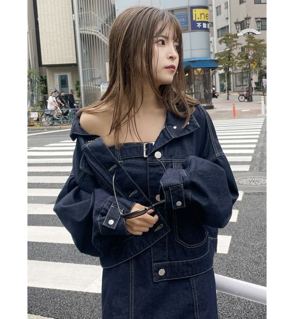 MURUA「ラウンドヘムBIGポケットGジャン」|デニムジャケット|